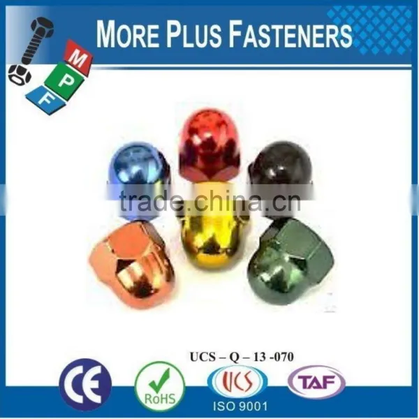 Made in Taiwan Aluminum Colored Stainless Steel Colored Dome Nut photo-5
