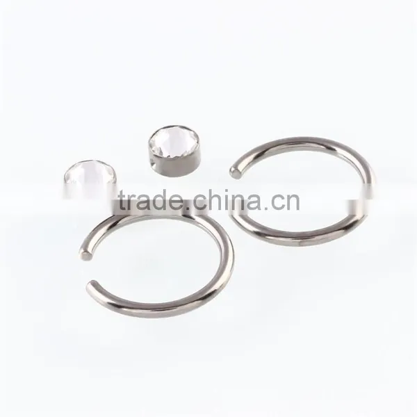 G23 Titanium Solid O-ring Nose Piercing India Body Jewelry Punk Jewelry photo-3