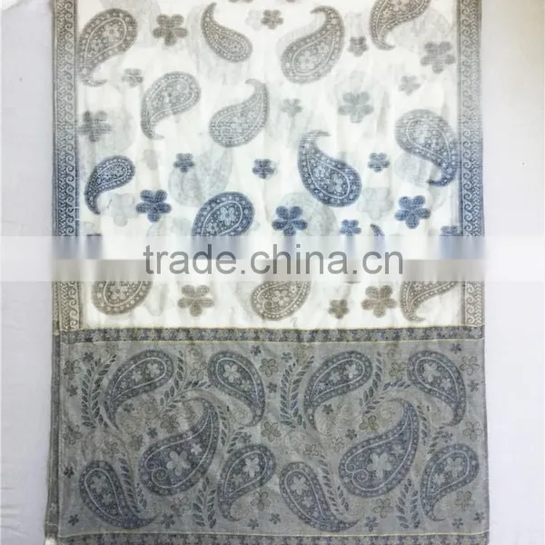 180*70cm High Quality Cheap Viscose Women Pashmina Gradient Shawl Scarf photo-3