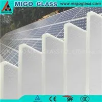 Toughened Solar Panel Glass With GB15763.2-2005/ISO 9050/UL1703/EN12150/RoHS Inspection