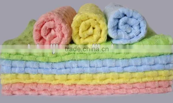 High Grade Bamboo Viscose With Cotton Square Hand Towel Super Soft Comfortable photo-4