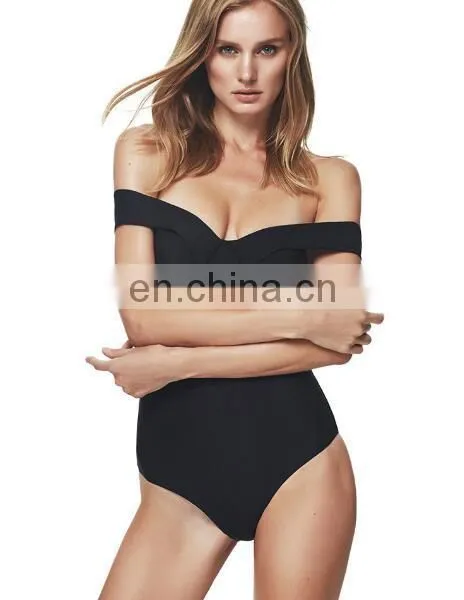 OEM Custom Solid Color Bandeau Bikini Sexy Girls Strapless Swimsuit Wholesale