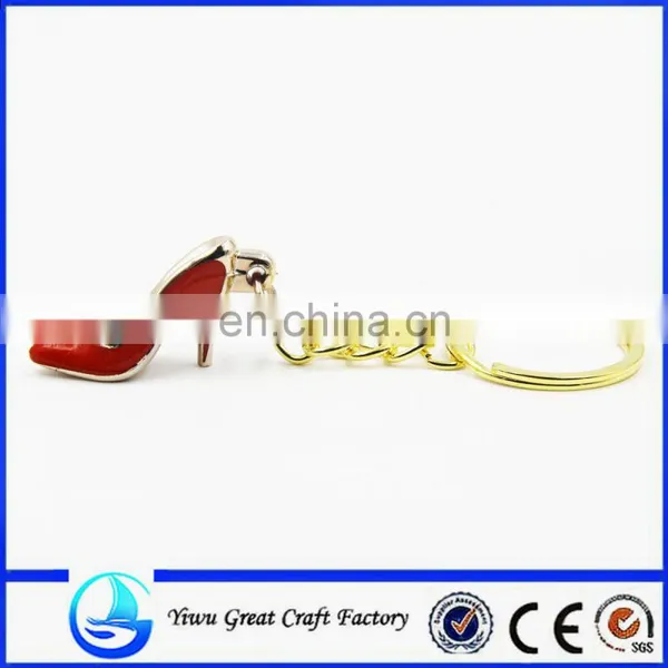 Lovely High Heel Shoe Key Chain,,Custom Souvenir in Metal Gift photo-2
