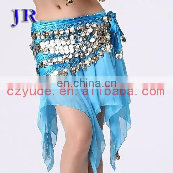Egyptian Velvet Belly Dance Hip Scarf With Coins for Sale Y-2020# photo-5