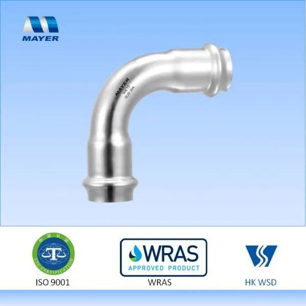 Stainless Steel Elbow 90 Degrees Press Fitting
