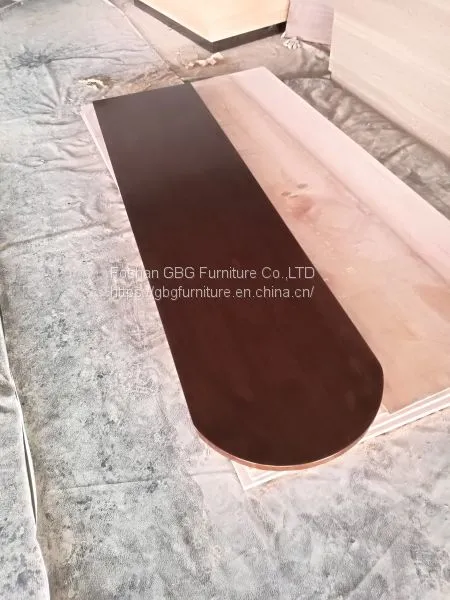 Quality Modern Rectangular Restaurant Table With Solid Wood Table Top in Walnut photo-3