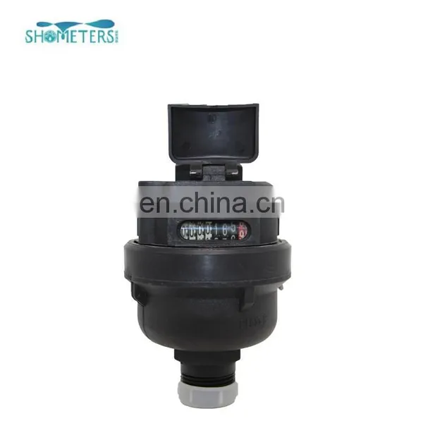 Mechanical Register Plastic Body Volumetric Water Meter With Pulse Output