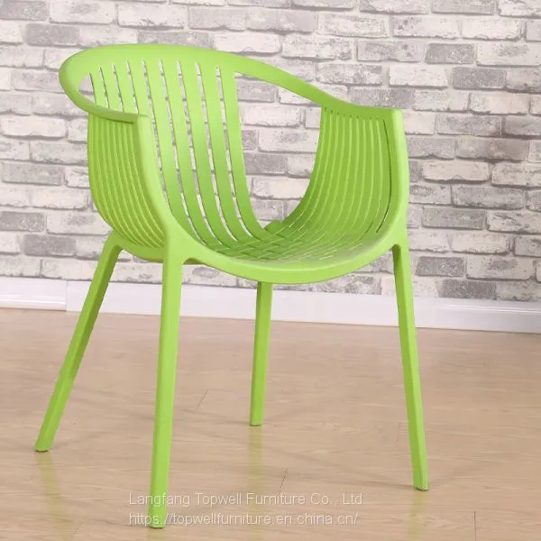 DC-6041 Topwell Modern Design Plastic Chair Dining Chair Round Back Chair photo-3