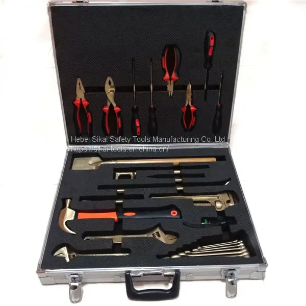 aluminum bronze alloy non sparking hand tool set 28pcs for oil gas