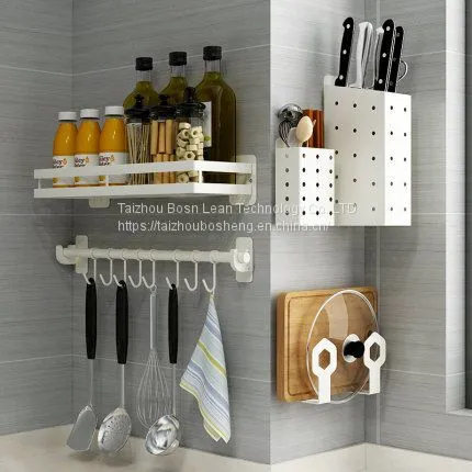 Space Saver Kitchen Wall Mount Bowl Knife Utensil Storage Holder Hanging Stainless Steel photo-3