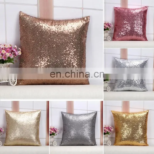 Fashion Colorful Sofa Decorative Sequin Throw Pillow Cover photo-3