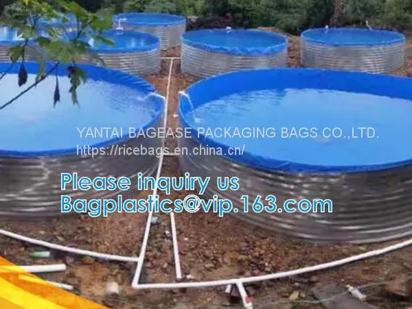Aquaculture Pool PVC Coated Cloth COATED BANNER Tarpaulin Greenhouse Fish Pond Crayfish Koi Culture Child Water Pool photo-2
