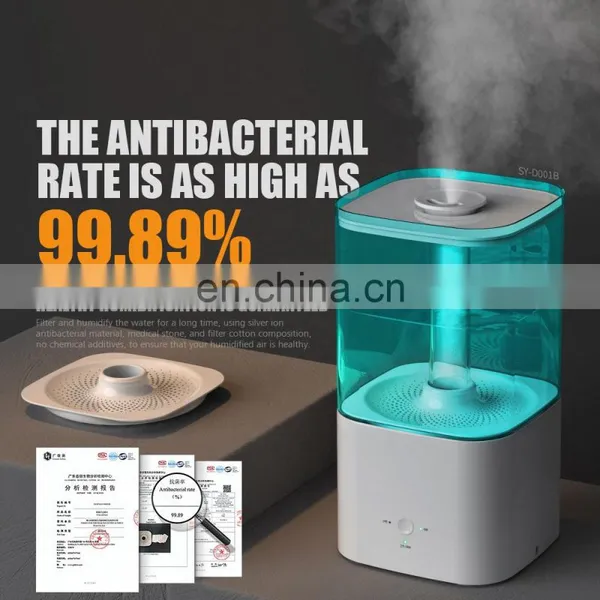 2021 Hottest 5.5l Big Capacity Easy Clean Water Transparent Tank Ultrasonic Cool Mist Air Purifier Humidifier photo-3