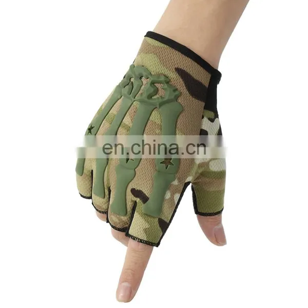 Synthetic Leather Hard Knuckle Protective Outdoor Equipment Tactical Hunting Shooting Gloves photo-4
