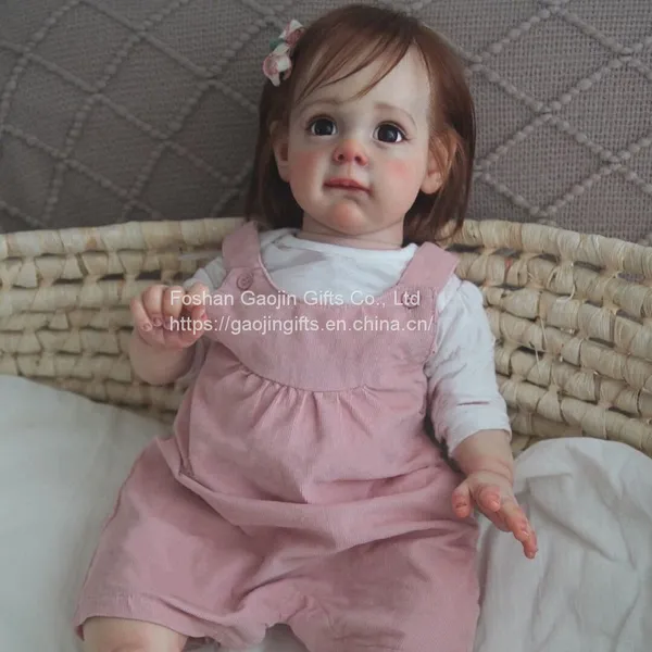 Height 55CM Soft Enamel Reborn Dolls Cross-border E-commerce Hot Selling Simulation Baby Children's Companion Dolls