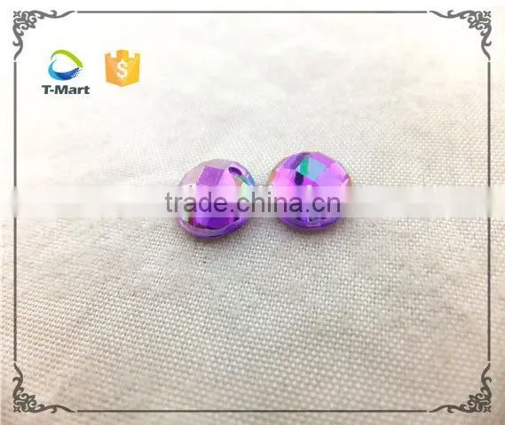 Round Shape Acrylic Stone With Rainbow Color photo-5