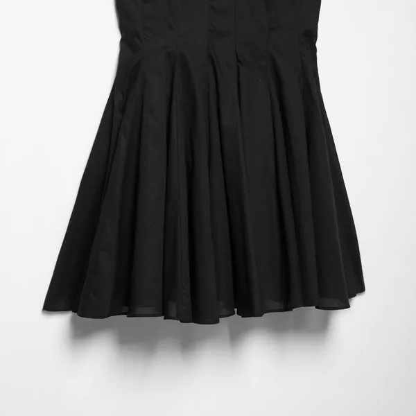 2025 New European and American Fashion Simple Poplin Short Dress photo-4