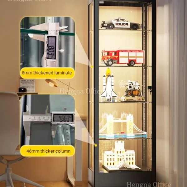5-Tier High-End Glass Display Case | Dustproof & Moisture-proof | for Statues and Designer Toy Collections photo-1