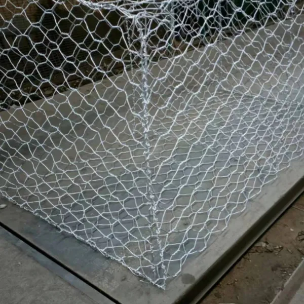 Lianqi Network Industry Galvanized Wire Mesh Gabions for River Engineering, Hot-dip Galvanized Wire Mesh Gabions, Gabion Stone Baskets for River Bank Protection photo-3