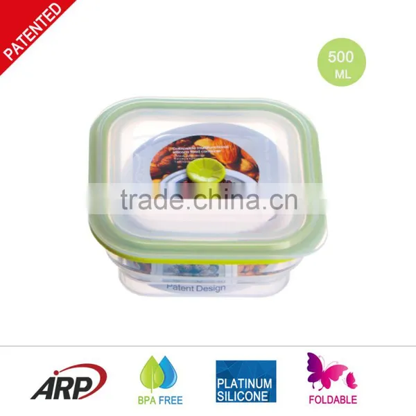 500ml Silicone Food Storage 100% Platinum Silicone, BPA FREE, FDA, LFGB, DGCCRF photo-2