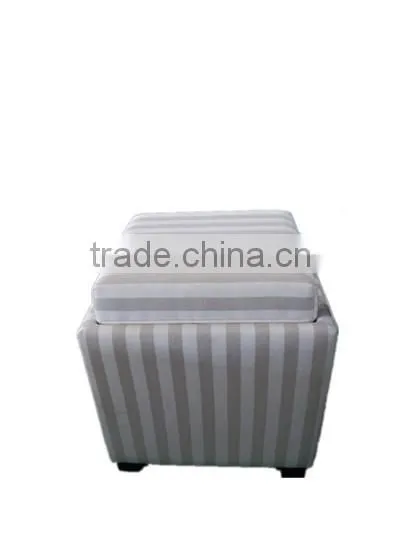 Fabric Storage Ottoman