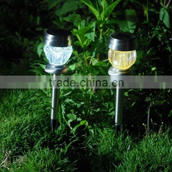 New LED Insert Light Solar Lamp Stainless Steel Garden Solar photo-2