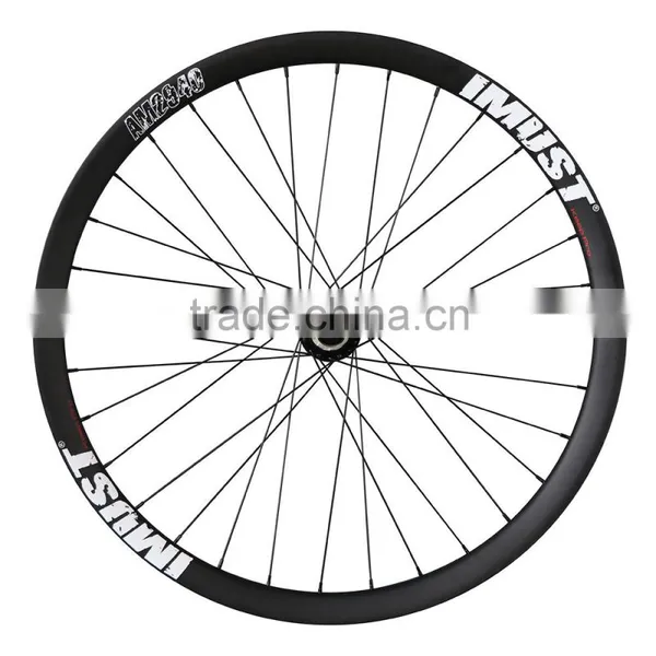 2016 Durable MTB Bike Carbon Wheels 29 40mm Width Hookless All Mountain Wheels photo-3