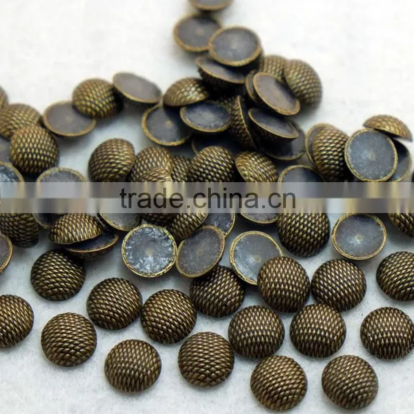 Wholesale Price 6mm/8mm/10mm Alloy Hot Fix Stud Round With Spot, Garment Metal Fittings, Jeans Metal Fitting photo-3