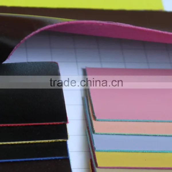 Pin Grain Embossing Faux Pvc Synthetic Leather With Multi-color Back Fabric for Bags photo-3