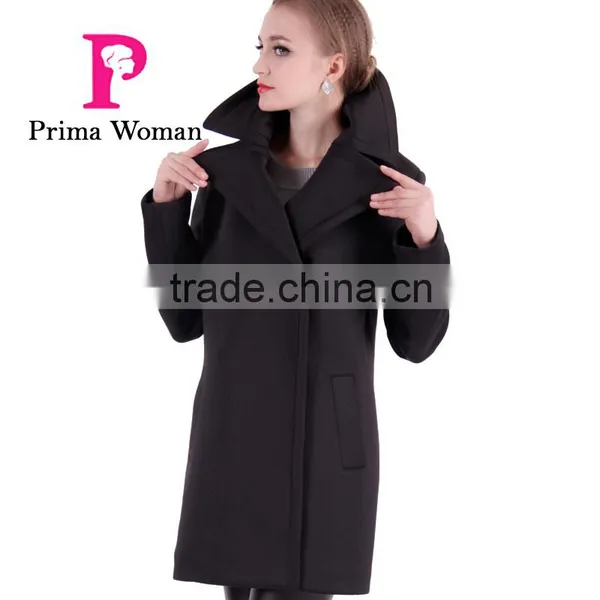 2016 Spring Long Cheap Women Trench Coat With Lapel photo-6