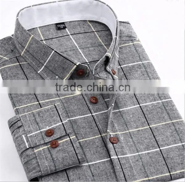 Custom Made Stylish Check Shirts for Men 100% Polyester Shirts photo-5