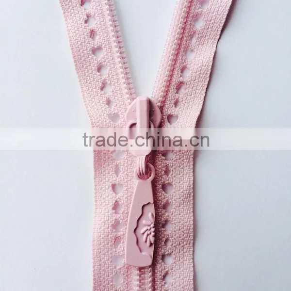 Lace Tape Nylon Plastic Metal Lace Zipper photo-3