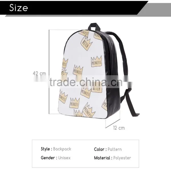 High Quality 3D Print Wholesale Polyester Fashion Children Backpack photo-5