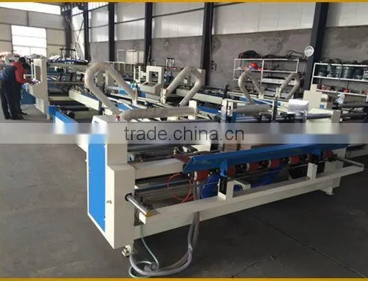 High Speed Corrugated Cardboard Folding Gluing Making Machine photo-4