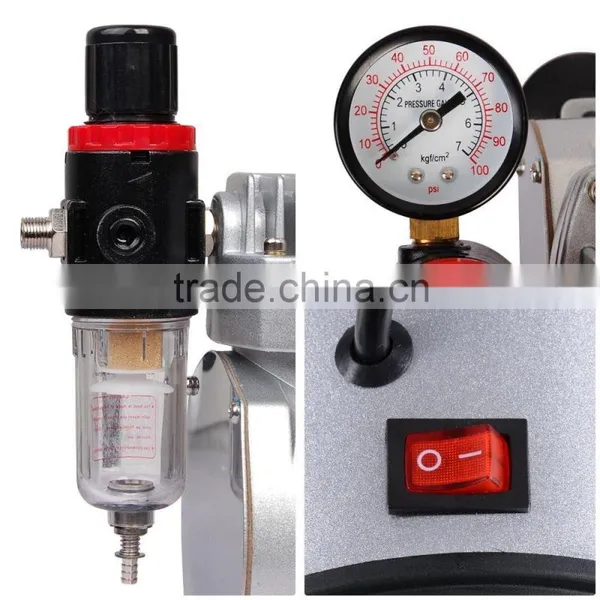 3 Airbrush Compressor Kit Dual Action Spray Air Brush Set Tattoo Nail Art Quality Choice photo-2