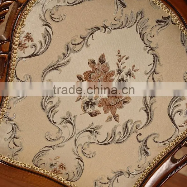 Originals Classic Carved Fabric Wood Dining Chairs for Restaurant photo-3