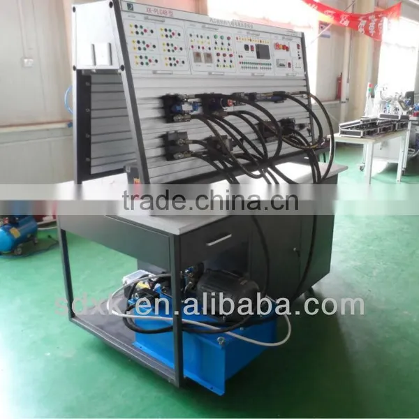PLC-controlled Hydraulic and Pneumatic Educational Training Equipment (double-sides) photo-3