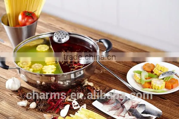 2015 Charms Food Warmer Hot Stainless Steel Pot& High Quality Charms Buffet Chafing Dish& Non-stick Induction Cookware Cooker photo-2