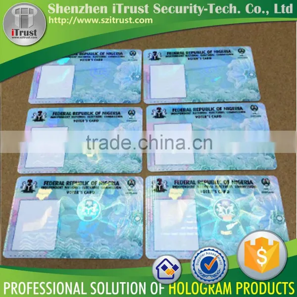 Custom id Card Hologram Overlays id Card Lamination Film Holographic Overlays Film Quality Choice photo-3