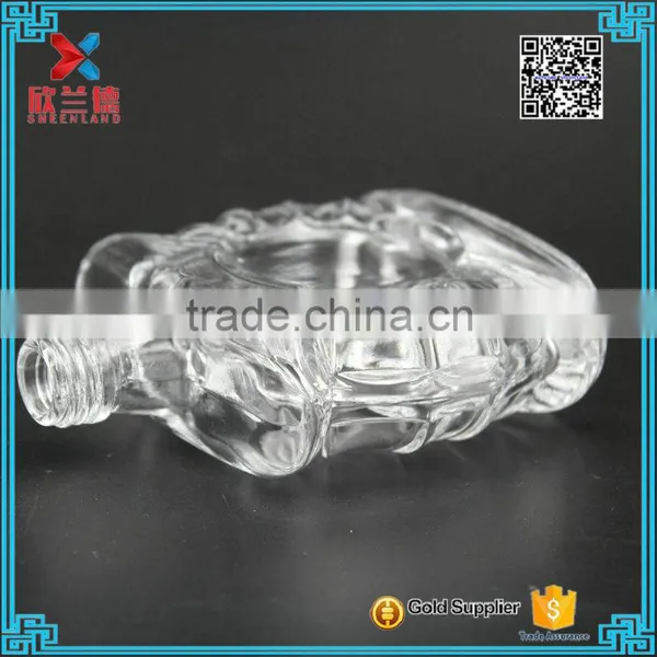 Eco Friendly Clear Small Glass Liquor Bottle for Wine 60ml photo-3