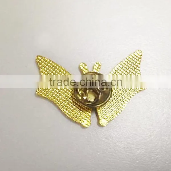 Custom Perfect Gift Brass(zinc Alloy) Metal Butterfly Lapel Pin Badge photo-3