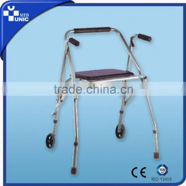Aluminum One Button Folding for Elderly Walker photo-3