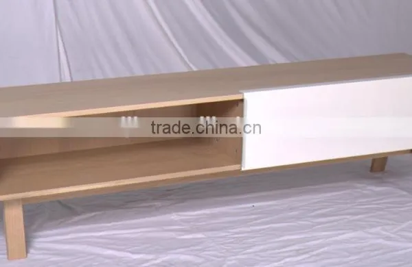 Solid Wood tv Cabinet With Showcase for European
