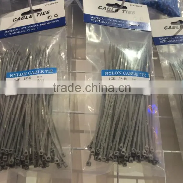 Hot Sale Nylon Zip Ties/cable Strips/twist Ties 5*100 With UL SGS photo-4