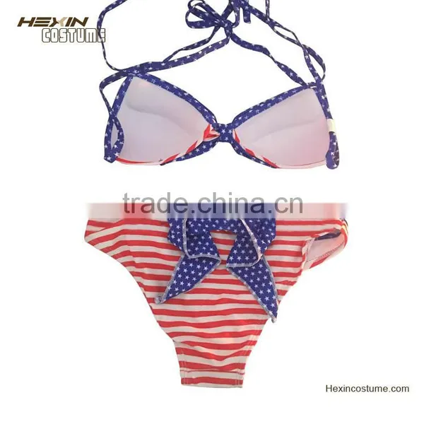 2016 Sexi Usa Flagge Banduau Sexy American Flag Bikini photo-4