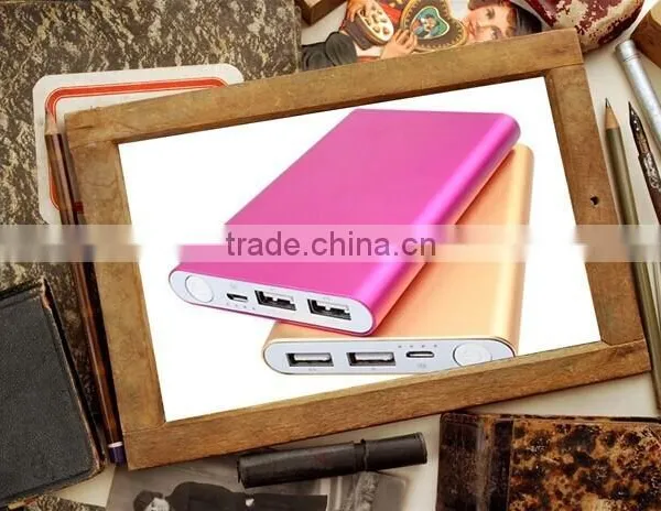 Factory Direct Sale 2 Output Portable Power Bank 8000mah External Battery