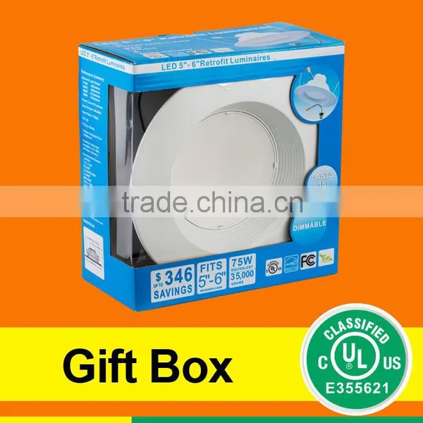 E26/GU24 Base UL ES Listed 6inch Dimmable Retrofit LED Downlight Kits for Office Hotel Residential Application photo-5