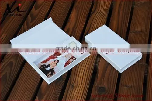 Magnet Linen Wedding USB Gift Box With 4x6 Photo Stroage Box