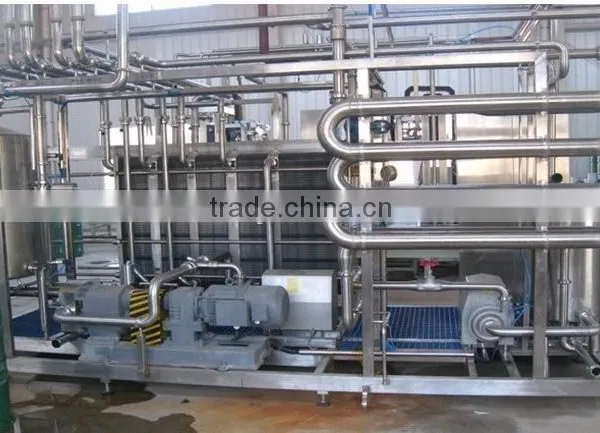 Plate type flash pasteurizer for milk