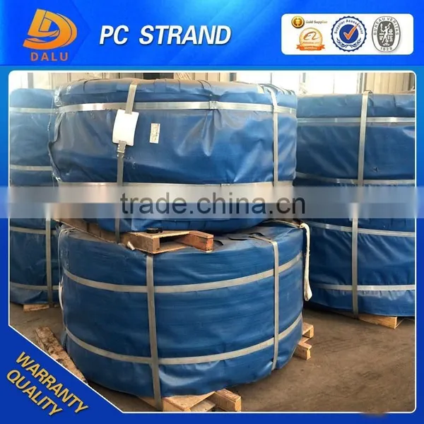 High Tensile 7 Wire 12.7mm PC Unbonded Strand With Blue or Black Color Coating photo-4